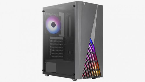 Aerocool Delta RGB ATX Fekete Edzett üveg számítógépház