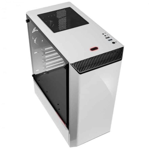 Phanteks Eclipse P300 ATX edzett üveg számítógépház (fehér)