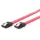 Gembird SATA 3 F/F adatkábel 0.5m piros metal clips