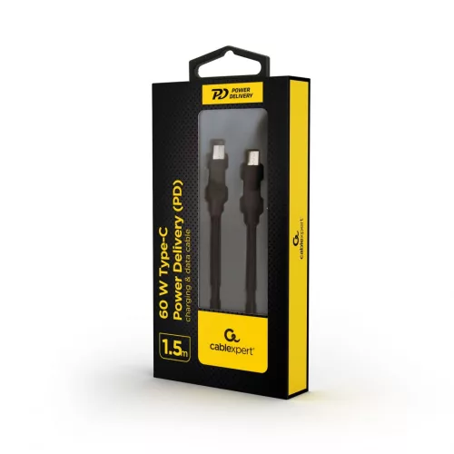 Gembird Type-C Powery (DP) Charging & Data cable 1,5m (CC-USB2-CMCM60-1.5M)