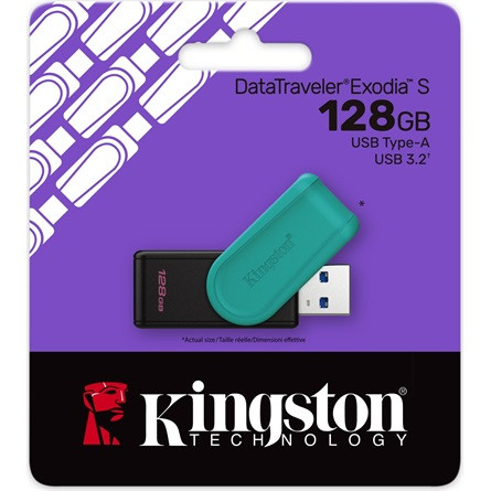 128GB Kingston Data Traveler Exodia S USB-A 3.2 Gen1 pendrive (DTXS/128GB)