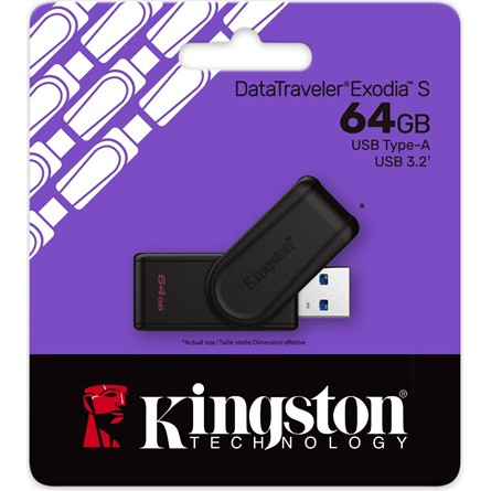 64GB Kingston Data Traveler Exodia S USB-A 3.2 Gen1 pendrive (DTXS/64GB)