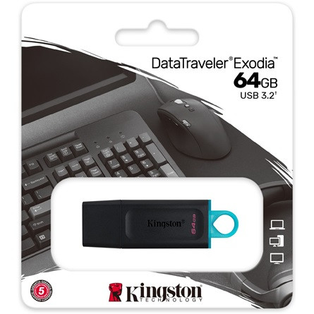 64GB Kingston DataTraveler Exodia USB3.2 pendrive (DTX/64GB)