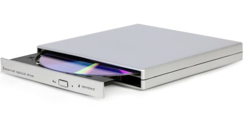 Gembird DVD-USB-02 slim ezüst DVD író külső 