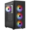 Aerocool Designer FRGB midi, edzett üveg számítógépház