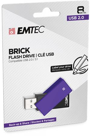 8GB Emtec C350 Brick USB2.0 lili pendrive