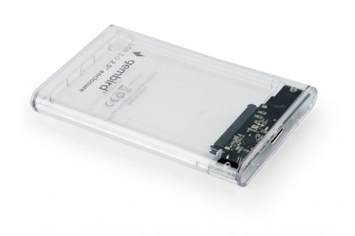 Gembird 2,5" EE2-U3S-5-S USB3.0 Enclosure Transparent 2,5" külső ház