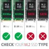 AXAGON EEM2-GTO SuperSpeed+ USB-C - NVMe M.2 Thin Oval Box Black