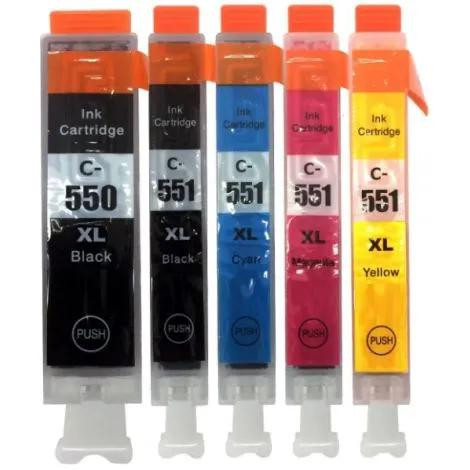 Ecopixel Canon FU PGI-550 + CLI-551 CMYK XL utángyártott patron multipack