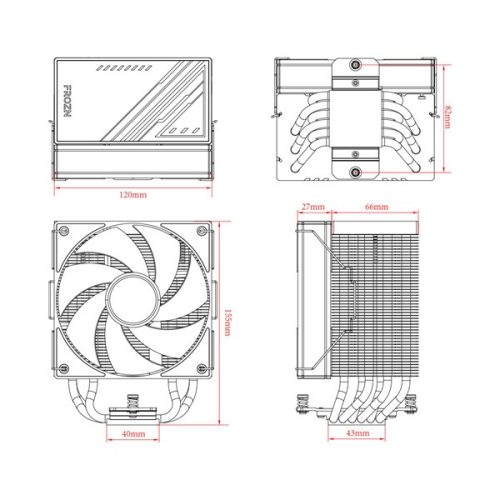  ID-Cooling Frozn A610 ARGB CPU Cooler