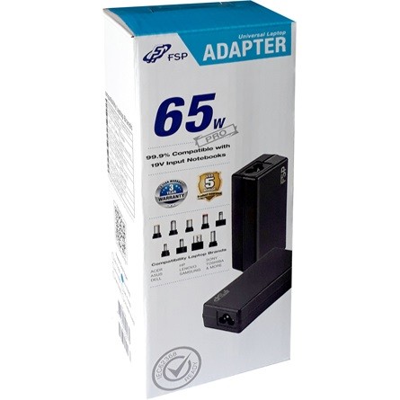 FSP FSP-NB65 PRO 65W univerzális notebook hálózai töltő