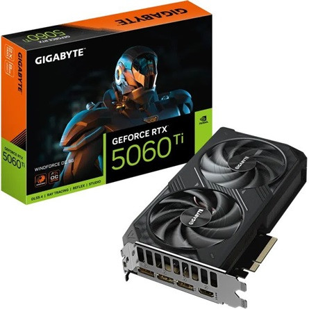 Gigabyte GV-N506TWF2OC-8GD - GeForce RTX5060 Ti WindWorce 2 OC 8GB GDDR7