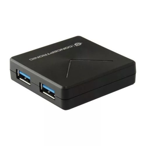 Conceptronic 4-Port USB 3.0 HUB fekete