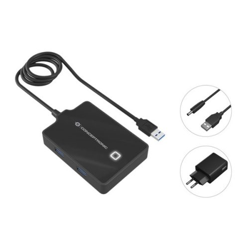 Conceptronic HUBBIES11BP Aktív USB Hub