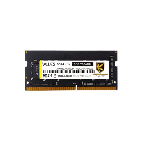 16GB Kingsman DDR4 2666MHz SoDimm (KSD416G26C19SOD)