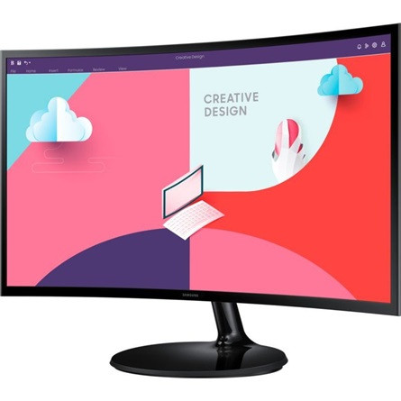 24" Samsung Essential S3 S36C ívelt LED monitor