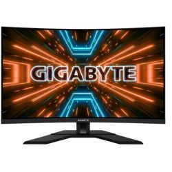 31.5" Gigabyte M32QC  ívelt VA LED gaming monitor fekete 165Hz FreeSync Premium Pro (KVM)