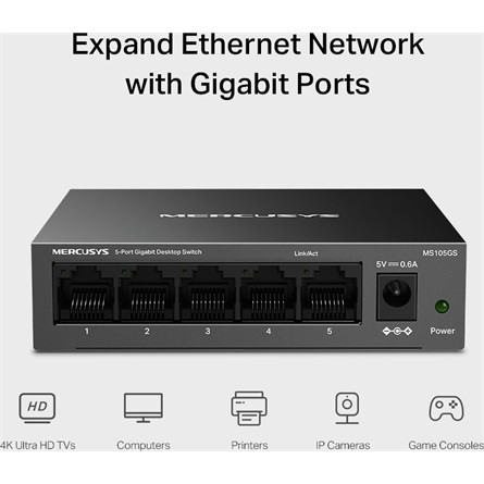 Mercusys MS105GS 5port gigabit switch