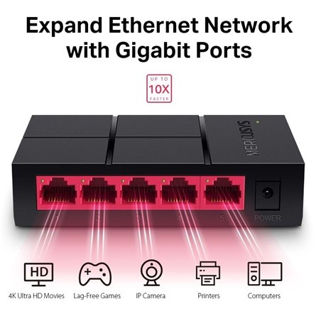 Mercusys MS105G gigabit switch