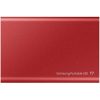 1TB Samsung T7 USB3.2 Gen2 C ütésálló külső SSD piros (MU-PC1T0R/WW)