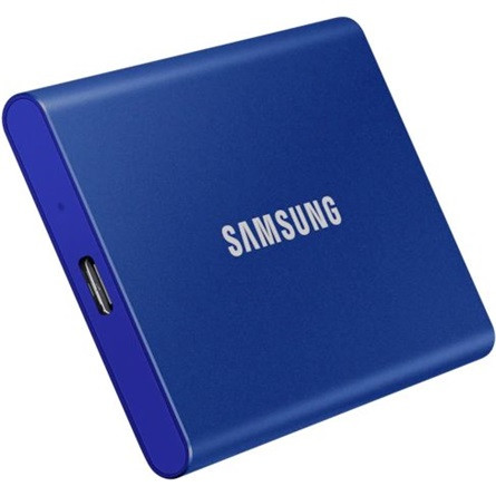 500GB Samsung T7 USB3.2 Gen2 C ütésálló külső SSD kék (MU-PC500H/WW)