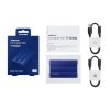 1TB Samsung T7 Shield USB3.2 Gen2 C 2,5" vízálló ütésálló külső SSD kék