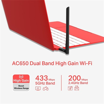 Mercusys MU6H AC650 Dual-Band WIFI adapter