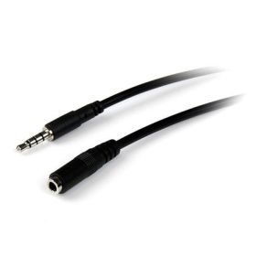   StarTech Jack stereo 3,5mm (4pin) M/F audio kábel hosszabbító 2m fekete