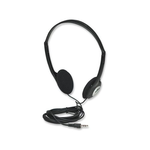Manhattan Fejhallgató - Sztereó fejhallgató, 2,2m vezeték, fekete