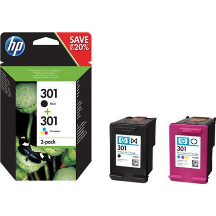 HP N9J72AE (no.301) tintapatron tri-color + fekete