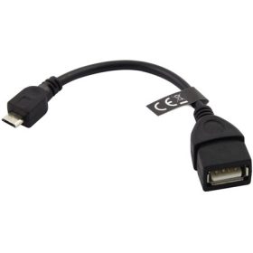 USB A - USB2.0 micro B M/F OTG adatkábel