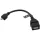 USB A - USB2.0 micro B M/F OTG adatkábel