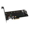 AXAGON PCEM2-D PCIe NVMe+NGFF M.2 adapter