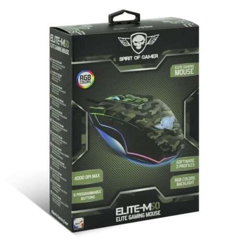 Spirit of Gamer Elite-M50 Army egér