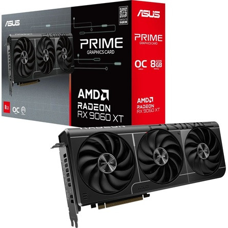 Asus PRIME-RX9060XT-O8G - Radeon RX 9060 XT Prime OC 8GB GDDR6 128-bit grafikus kártya