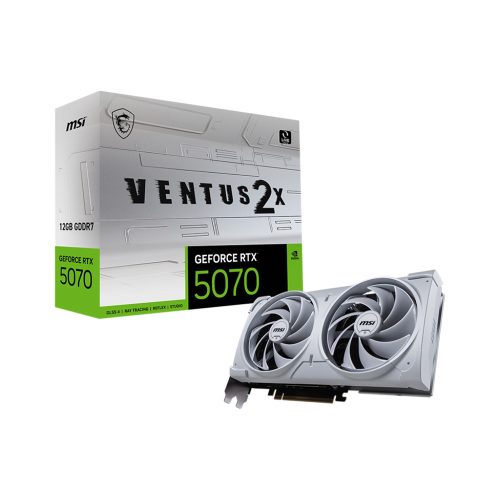 MSI RTX 5070 12G VENTUS 2X OC WHITE 12GB GDDR7 - GeFocre RTX5070 Ventus 2x White OC 12GB GDDR7