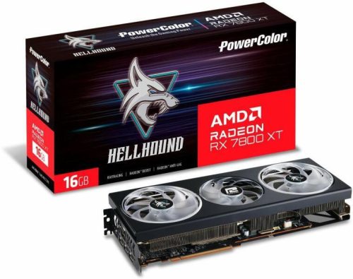 PowerColor Radeon RX 7800 XT Hellhound 16GB GDDR6 (RX7800XT 16G-L/OC)