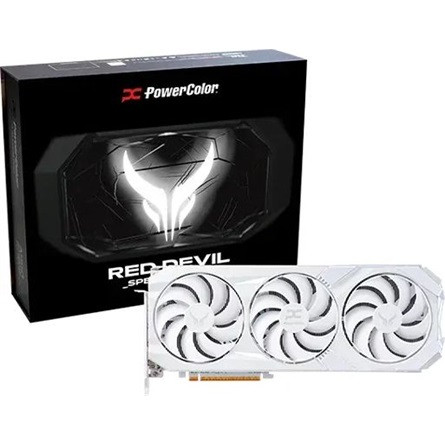 PowerColor AMD RX9070 XT Red Devil Spectral White 16GB GDDR6 (RX9070XT 16G-E/OC/WHITE)
