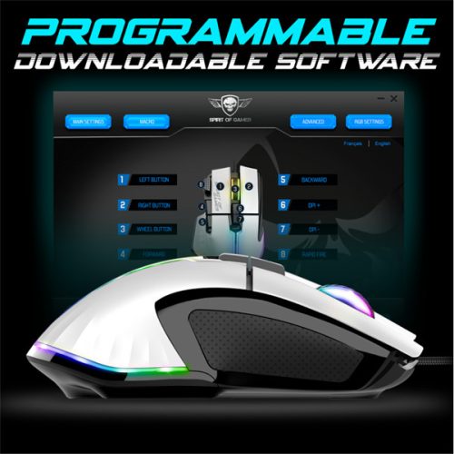 Spirit of Gamer Pro-M5 Arctic egér