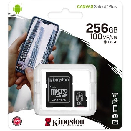 256GB Kingston Canvas Select Plus micro SDXC memóriakártya (SDCS2/256GB)