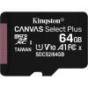 Kingston 64GB Canvas Select Plus Class 10 UHS-1 microSDXC memóriakártya Single Pack (SDCS2/64GBSP)