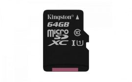 Kingston 64GB microSDXC Canvas Select Class10 UHS-I adapter nélkül