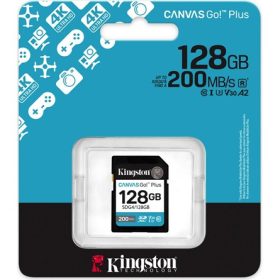   128GB Kingston Canvas Go! Plus SDXC memóriakártya (SDG4/128GB)