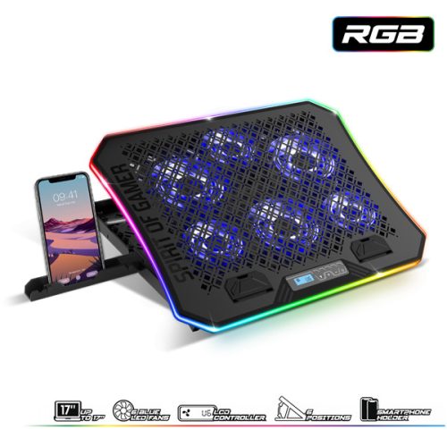Spirit of Gamer AirBlade 1200 RGB notebook hűtőpad (SOG-VE1200)