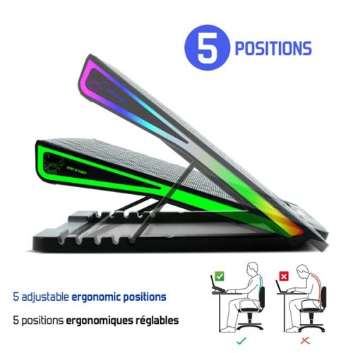 Spirit of Gamer Airblade 800 RGB notebook hűtő
