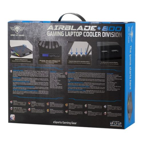 Spirit of Gamer Airblade 800 RGB notebook hűtő