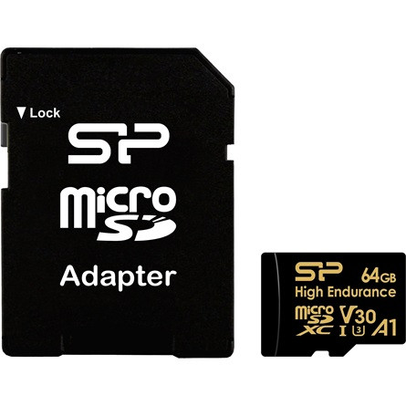 64GB Silicon Power Golden Series High Endurance microSDXC memóriakártya
