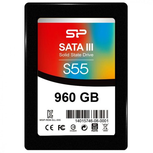 960GB Silicon Power S55 SATA3 SSD (SP960GBSS3S55S25)