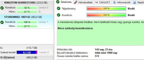 500GB Seagate BarraCuda SATA3 HDD (ST500DM002) használt