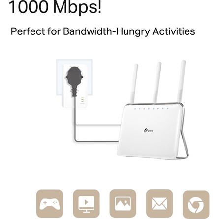 TP-Link TL-PA7017P KIT AV1000 powerline adapter kit (2db)